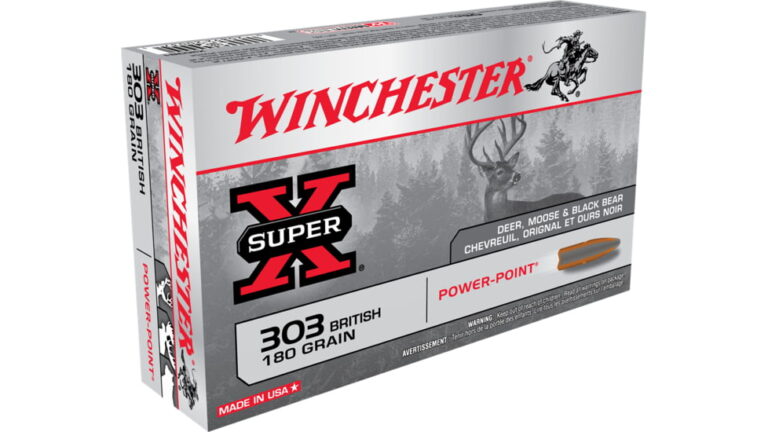 Winchester SUPER-X RIFLE .303 British 180 grain Power-Point Brass Cased ...